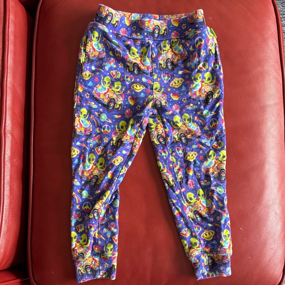 Lisa Frank x Posh peanut spaced out joggers 2T